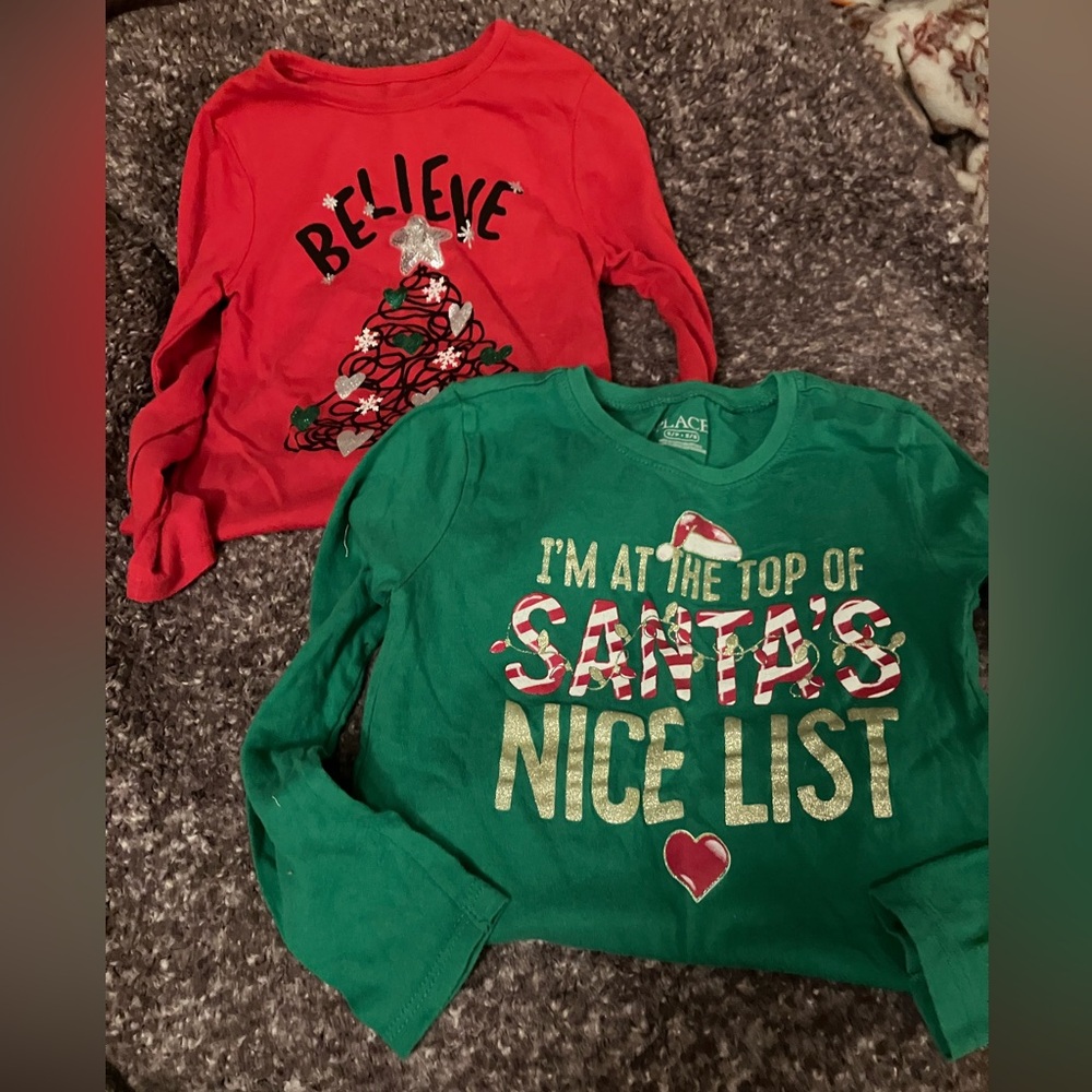 Lot of two long sleeve shirts.